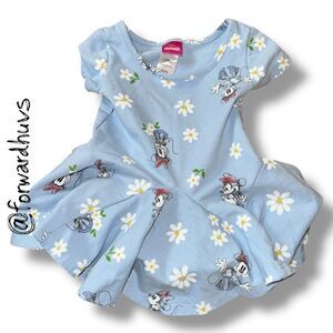 Disney Junior Minnie Mouse Dress – Size 12M – Light Blue Daisy Print